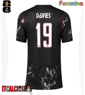 Canada Alphonso Davies #19 Seconda Maglia Femmina Mondiali 2026 Manica Corta